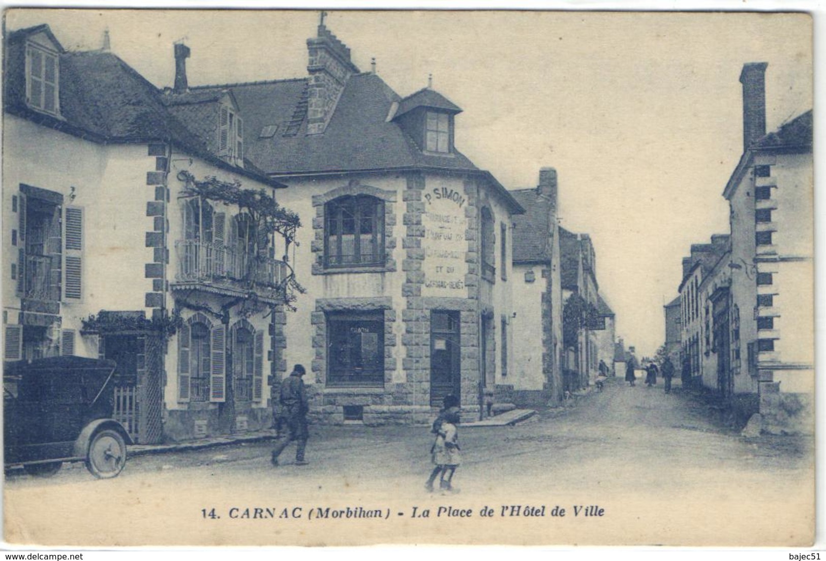 1 Cpa Carnac - L'hôtel De Ville - Carnac