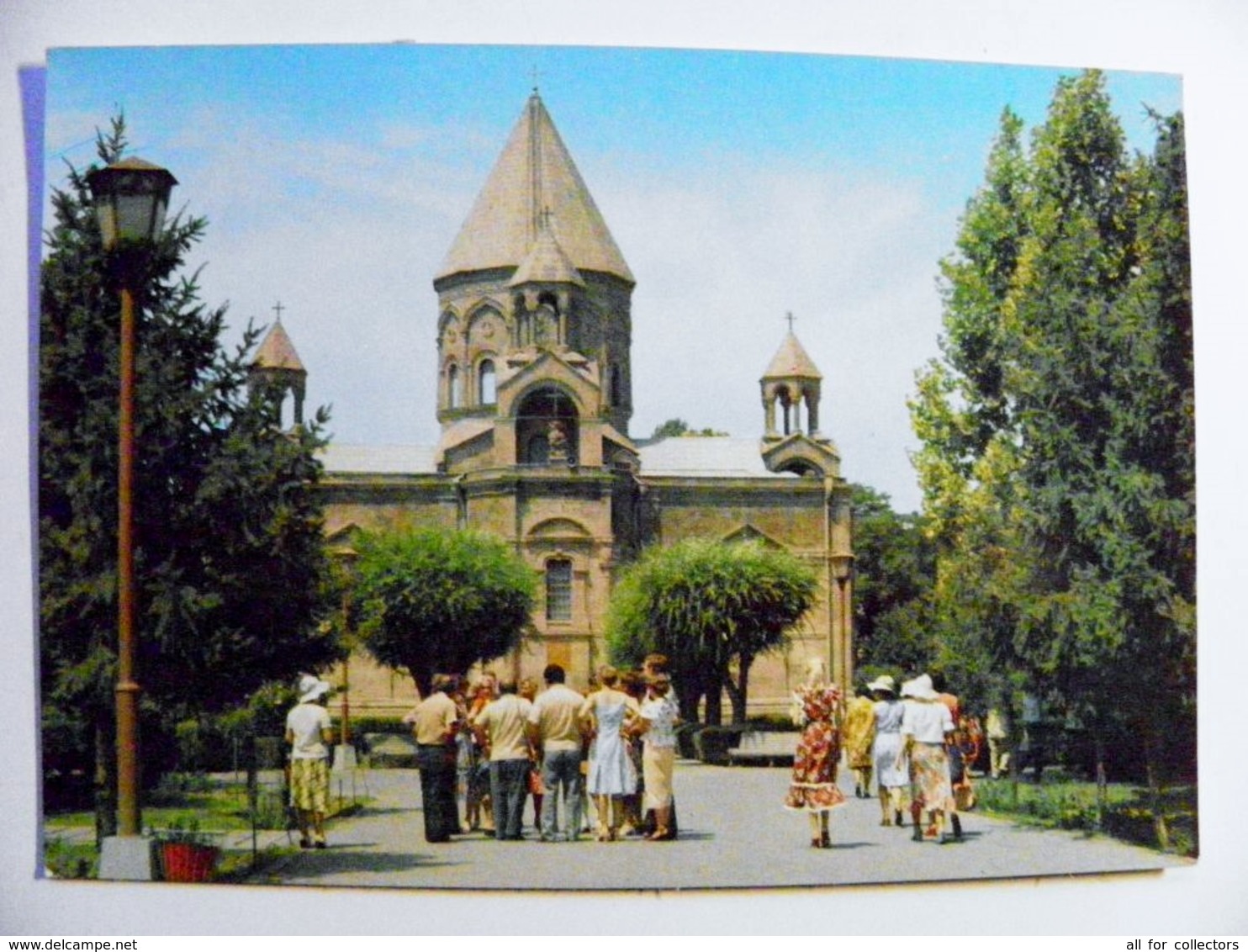 Post Card Ussr Armenia Postal Stationery 1980 Church - Armenia