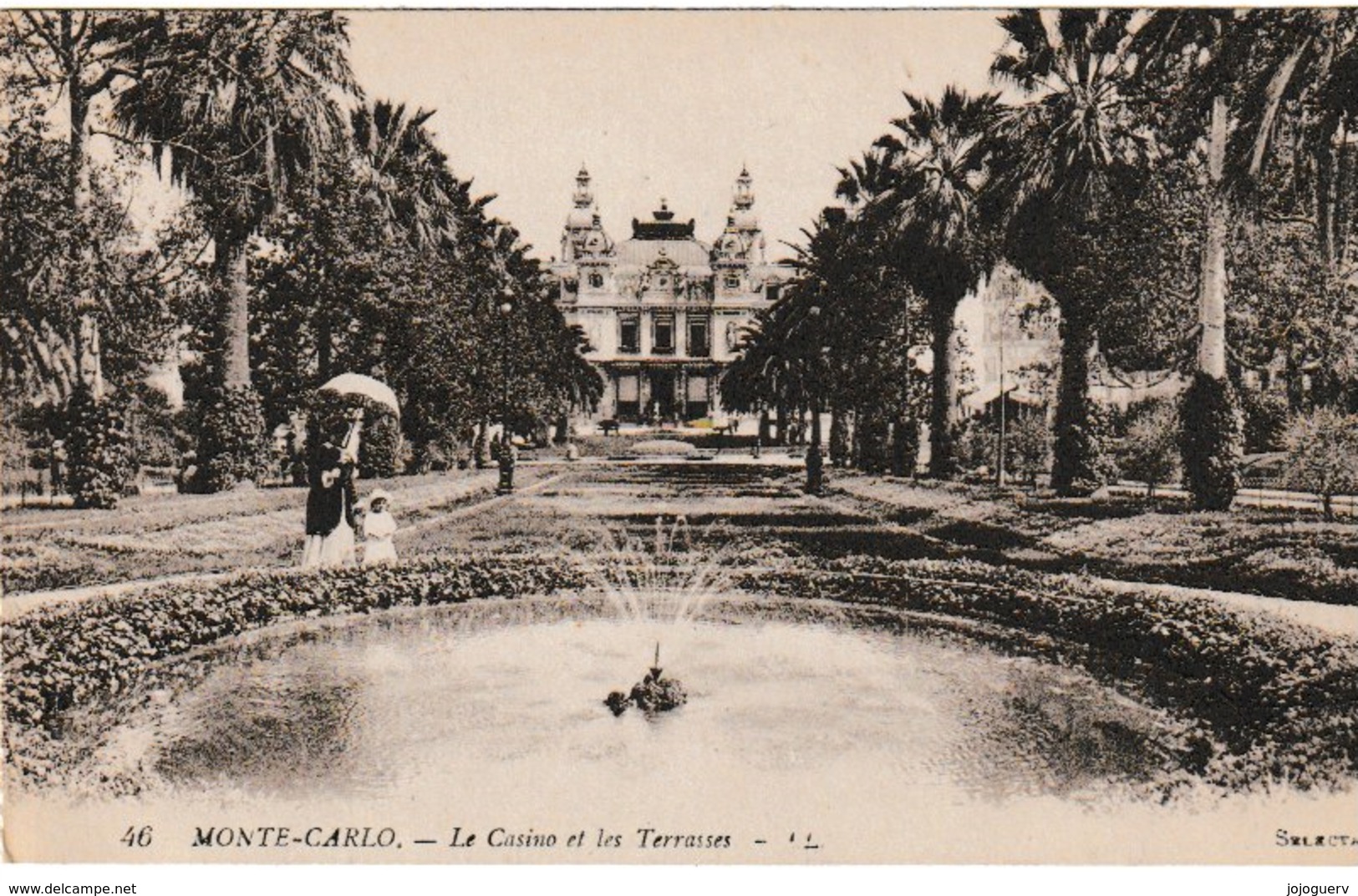 Monte Carlo Le Casino Et Les Terrasses ( Bassin , Jet D'eau - Autres & Non Classés