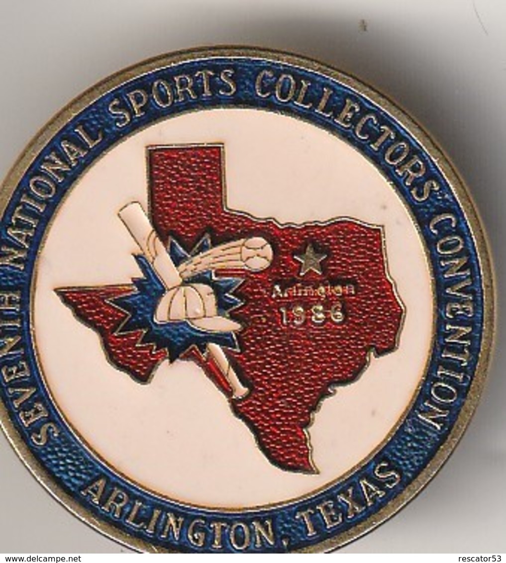 Rare Pin's Septième National Sports Collectors Convention ArlingtonTexas - Autres & Non Classés