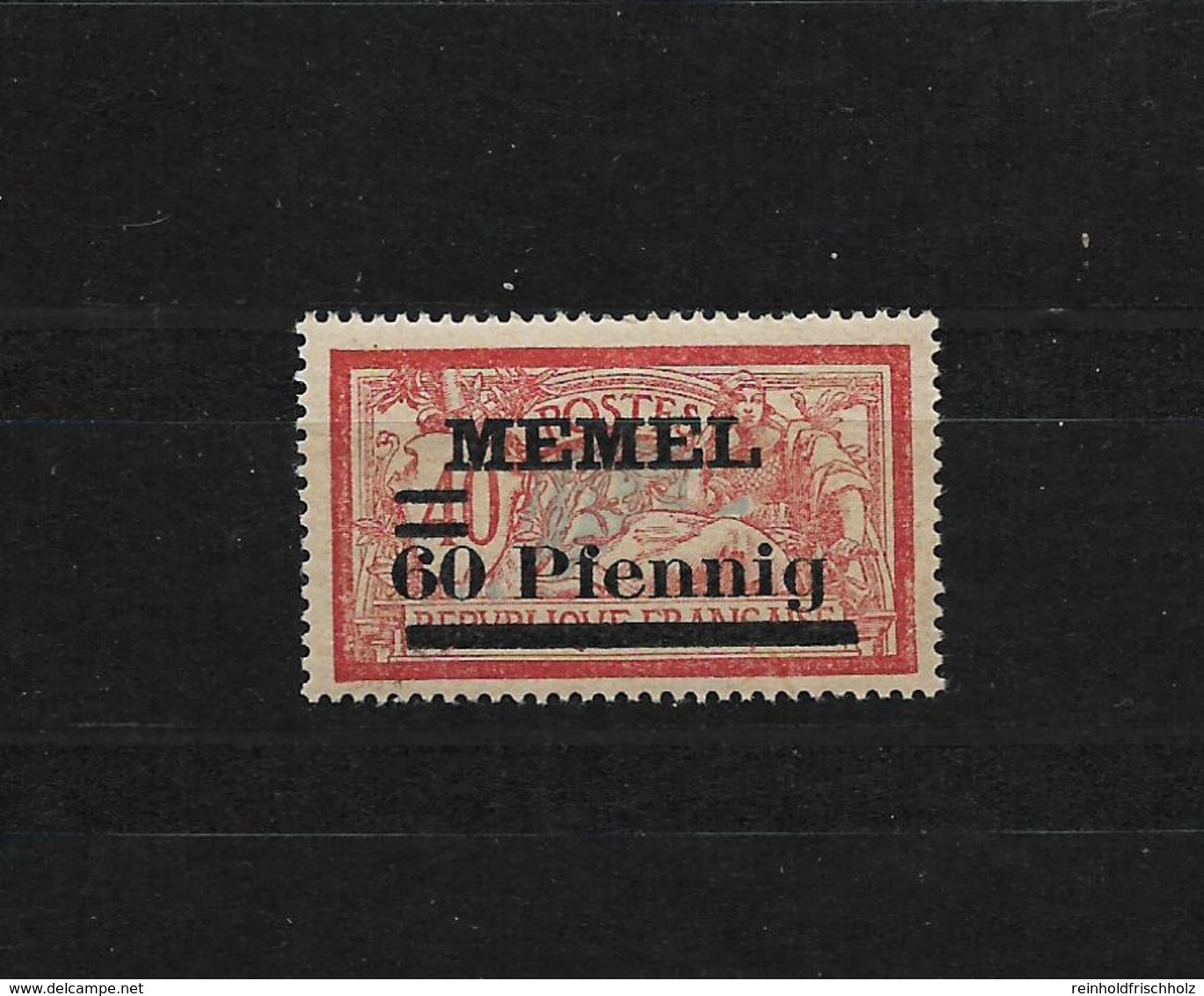 Memel:Mi.Nr. 36.b ** Postfrisch  Gepr.  Gepr.Haslau BPP - Klaipeda 1923