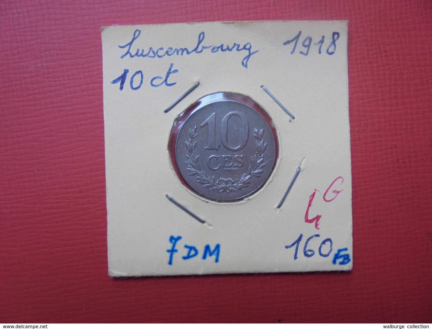 LUXEMBOURG 10 CENTIMES 1918 (A.2) - Luxembourg