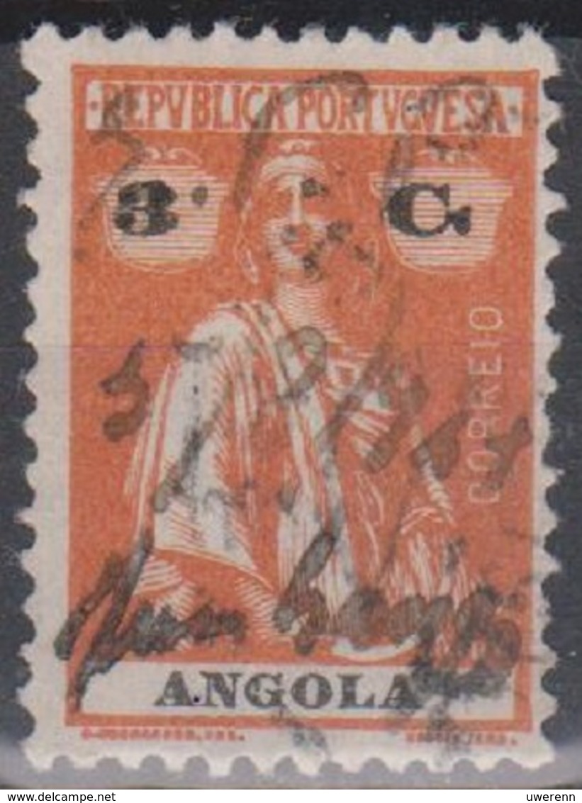 Angola Ceres 2: Mi 204C 3 C Orange Gebraucht (Federzug) - Angola