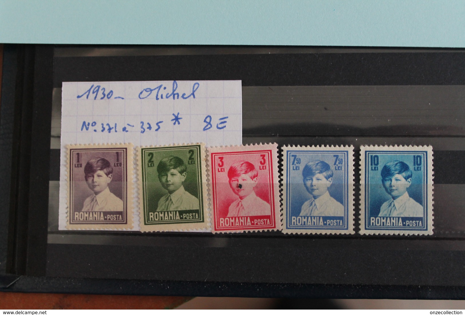 1930     -   371  à   375*    MICHEL  1er      COTE  :  8,00€ - Used Stamps