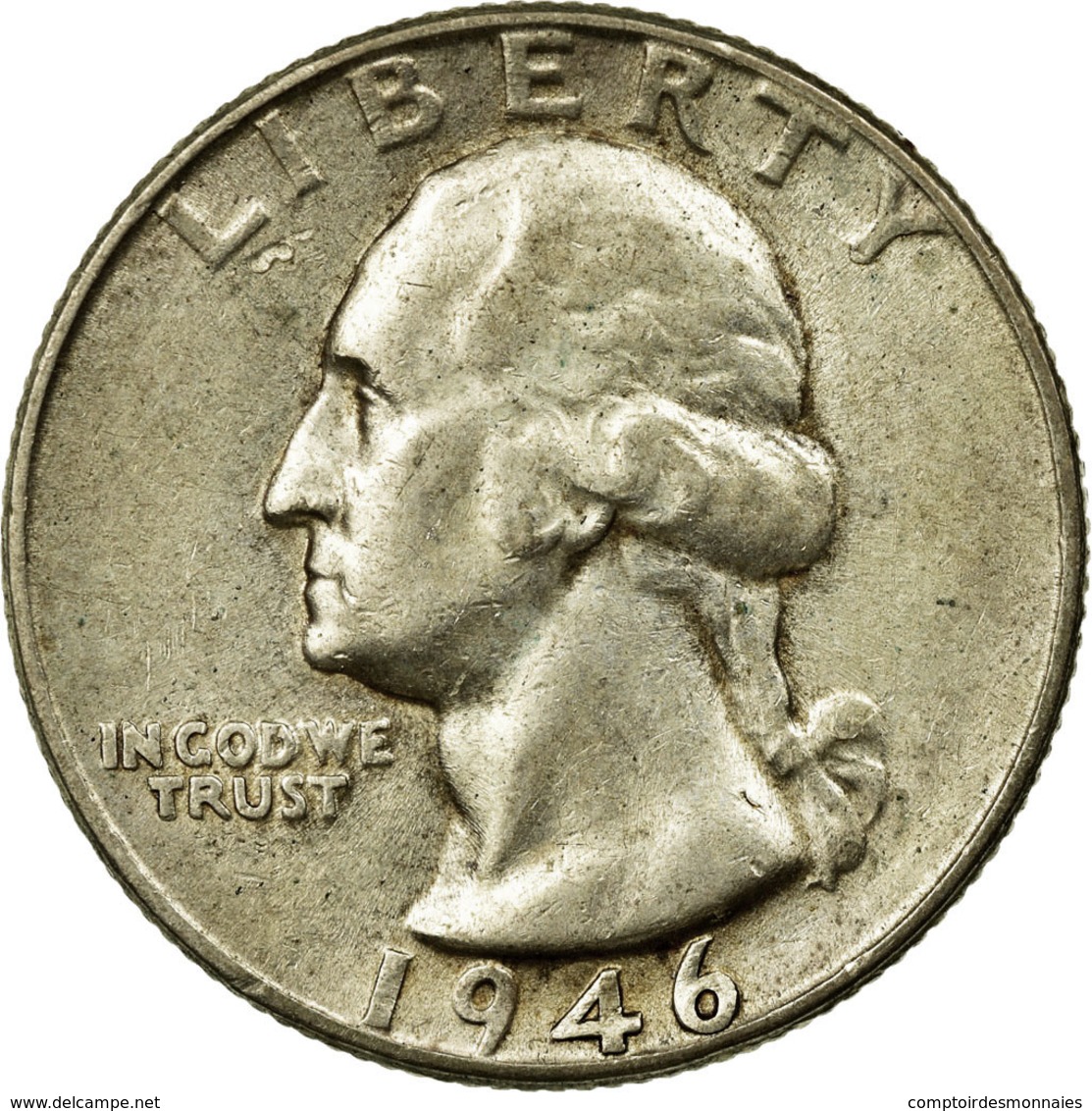 Monnaie, États-Unis, Washington Quarter, Quarter, 1946, U.S. Mint - 1932-1998: Washington