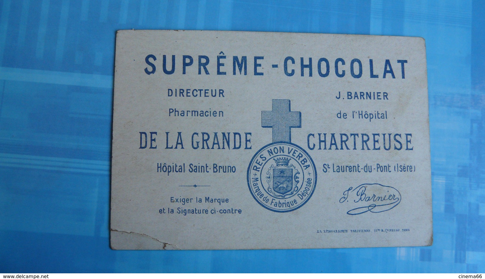 CHROMO : SUPREME CHOCOLAT : Les Grands Martyrs : ST BARNABE - Chocolat