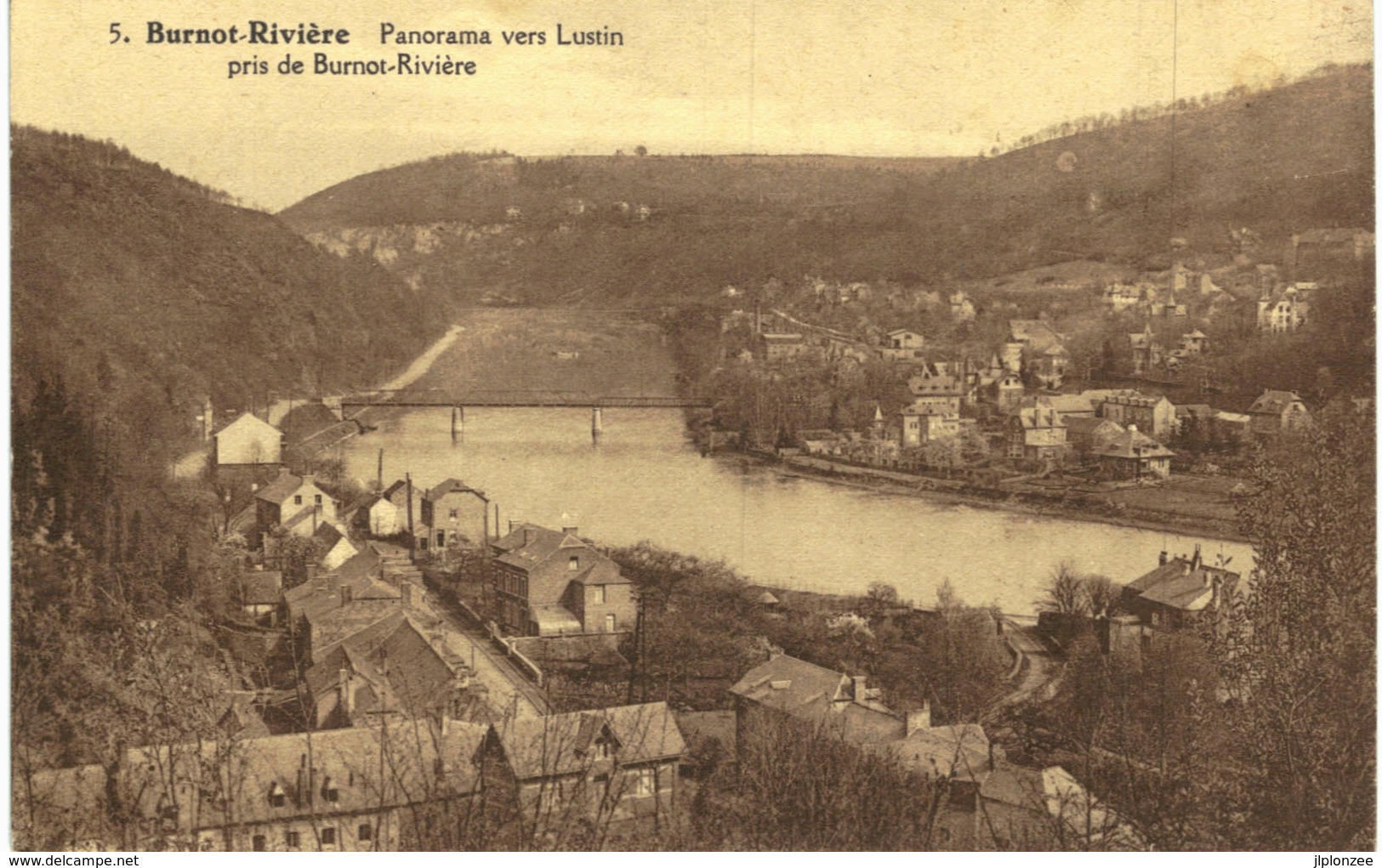 BURNOT-RIVIèRE   Panorama Vers Lustin Pris De Burnot-Rivière. - Profondeville