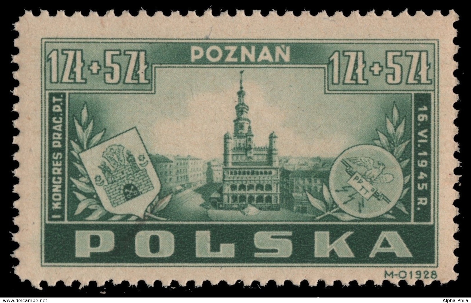 Polen 1945 - Mi-Nr. 403 ** - MNH - Kongress Posen - Autres & Non Classés