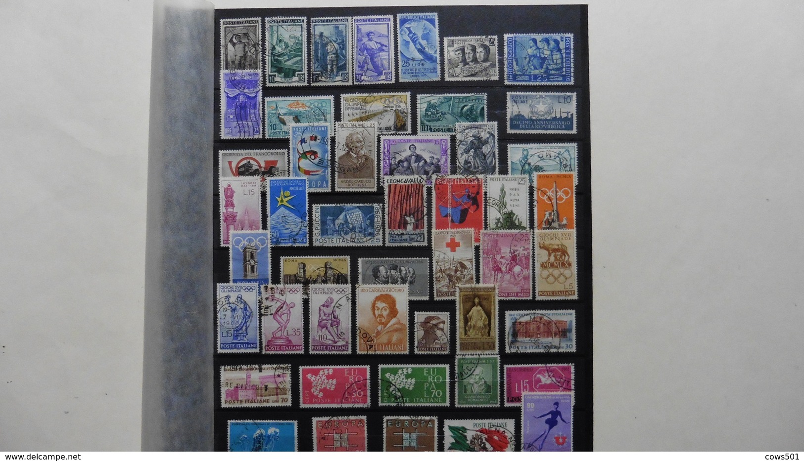 ITALIE   :48 Timbres Oblitérés - Collections