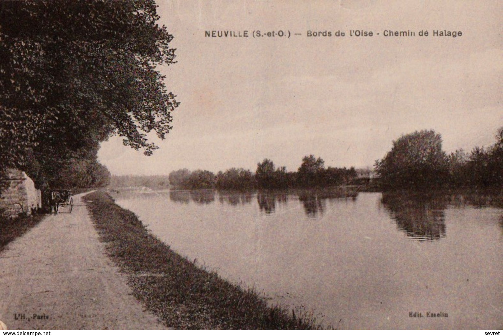 NEUVILLE. - Bords De L'Oise - Chemin De Halage. Cliché RARE - Neuville-sur-Oise