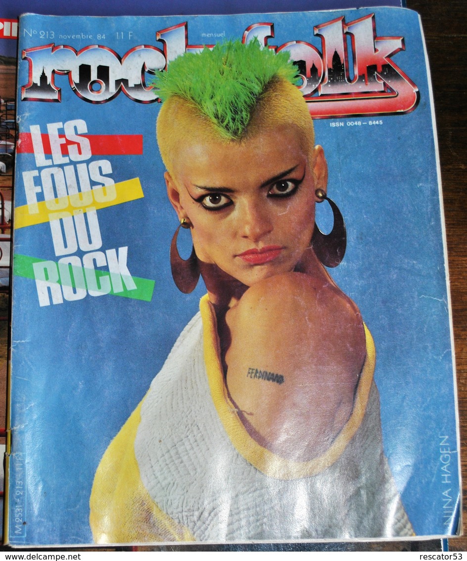 Rare Revue Rock Folk N°213 De Novembre 1984 Nina Hagen - Music