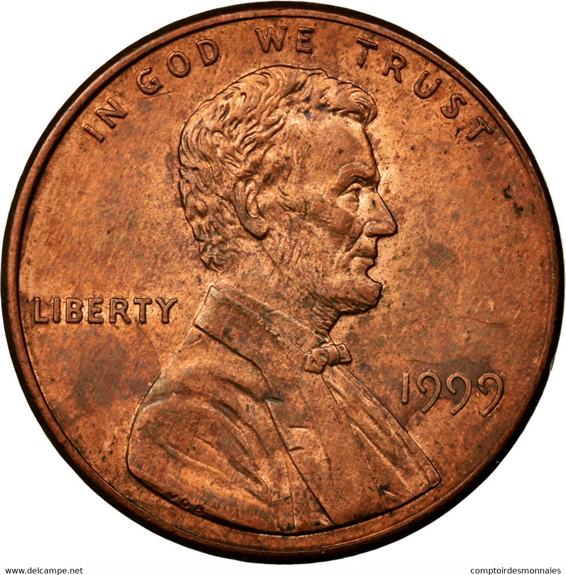 Monnaie, États-Unis, Lincoln Cent, Cent, 1999, U.S. Mint, Philadelphie, TB+ - 1959-…: Lincoln, Memorial Reverse