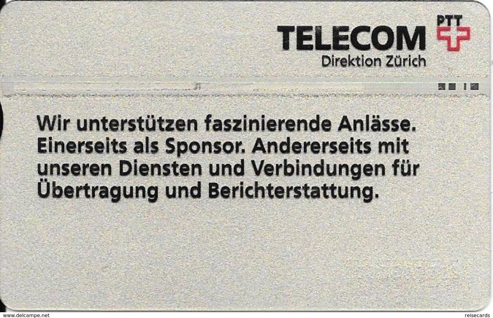 PTT P: W-28B 622L Telecom Zürich - Sechstagerennen - Suisse