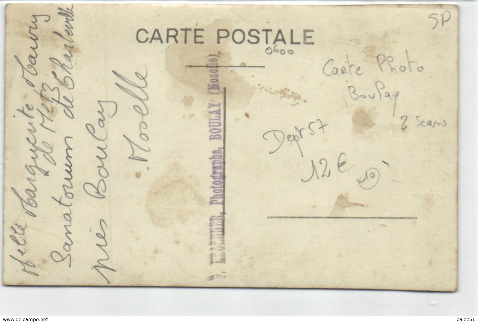 1 Carte Photo Boulay - Boulay Moselle