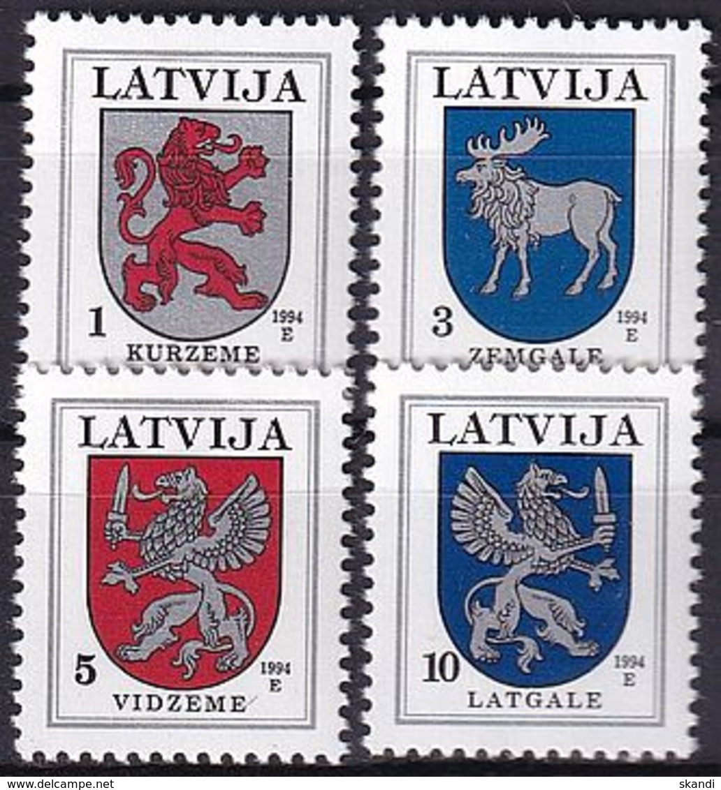 LETTLAND 1994 Mi-Nr. 371/74 ** MNH - Letland
