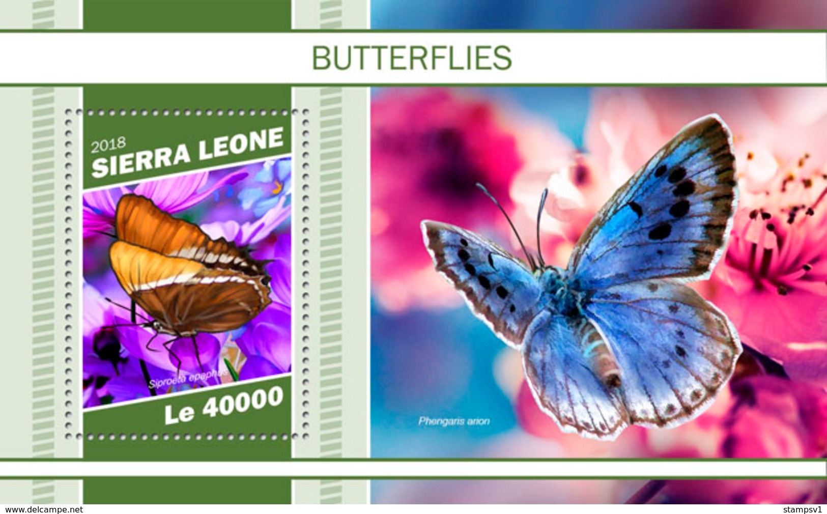 Sierra Leone. 2018 Butterflies. (1103b) - Papillons