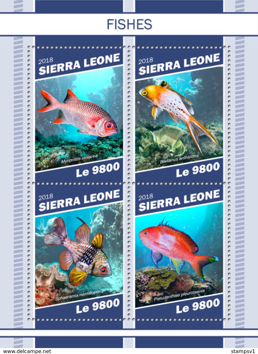 Sierra Leone. 2018 Fishes. (1101a) - Poissons