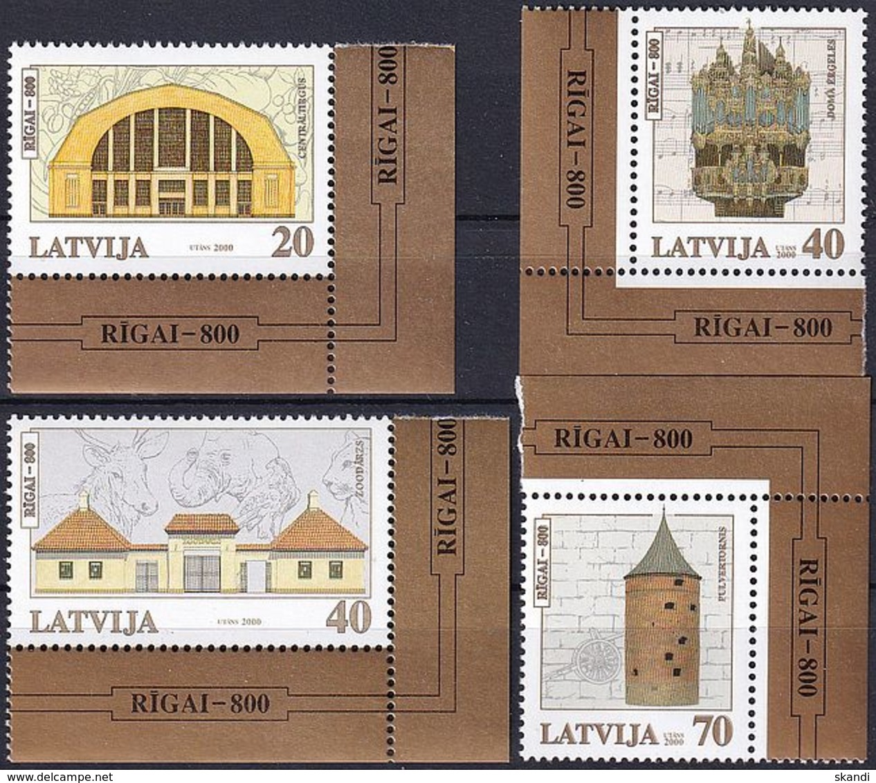 LETTLAND 2000 Mi-Nr. 523/26 ** MNH - Lettonie