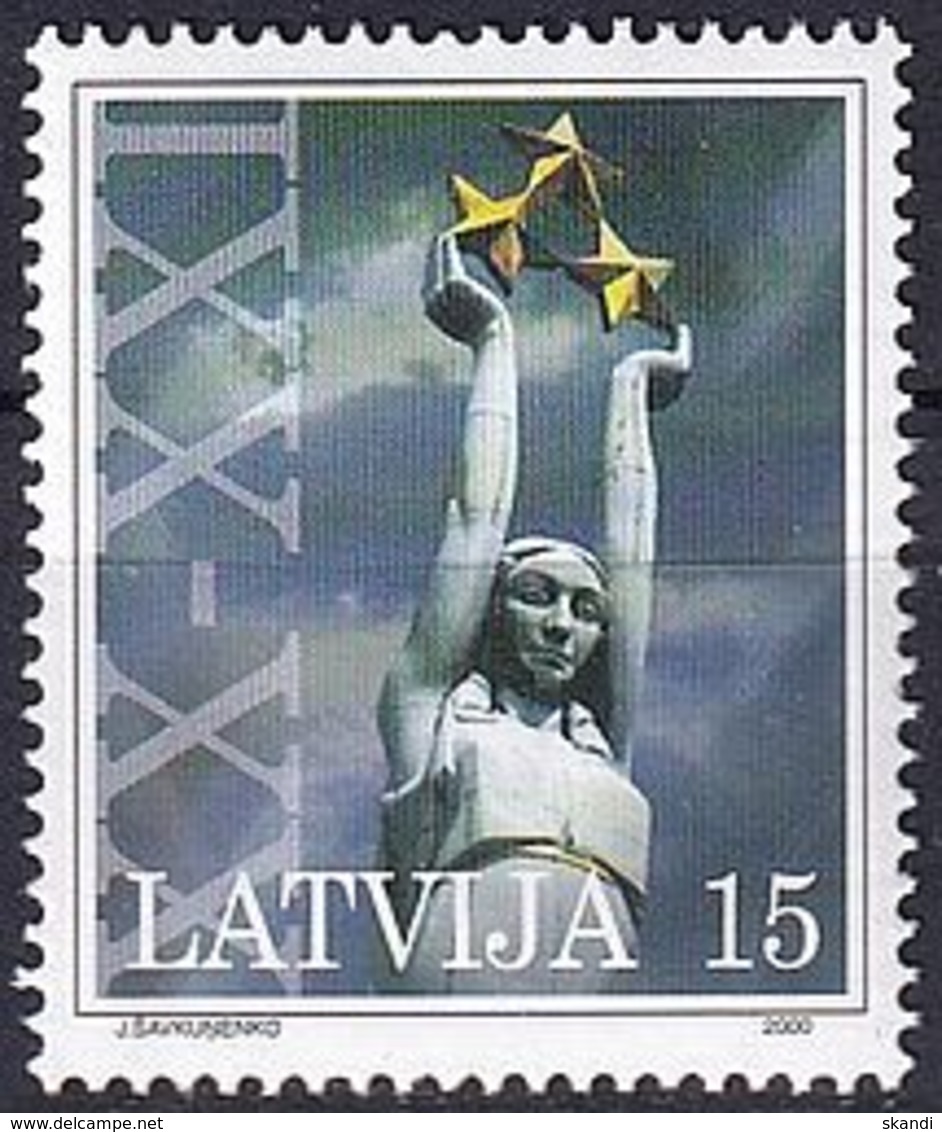 LETTLAND 2000 Mi-Nr. 529 C ** MNH - Lettonie