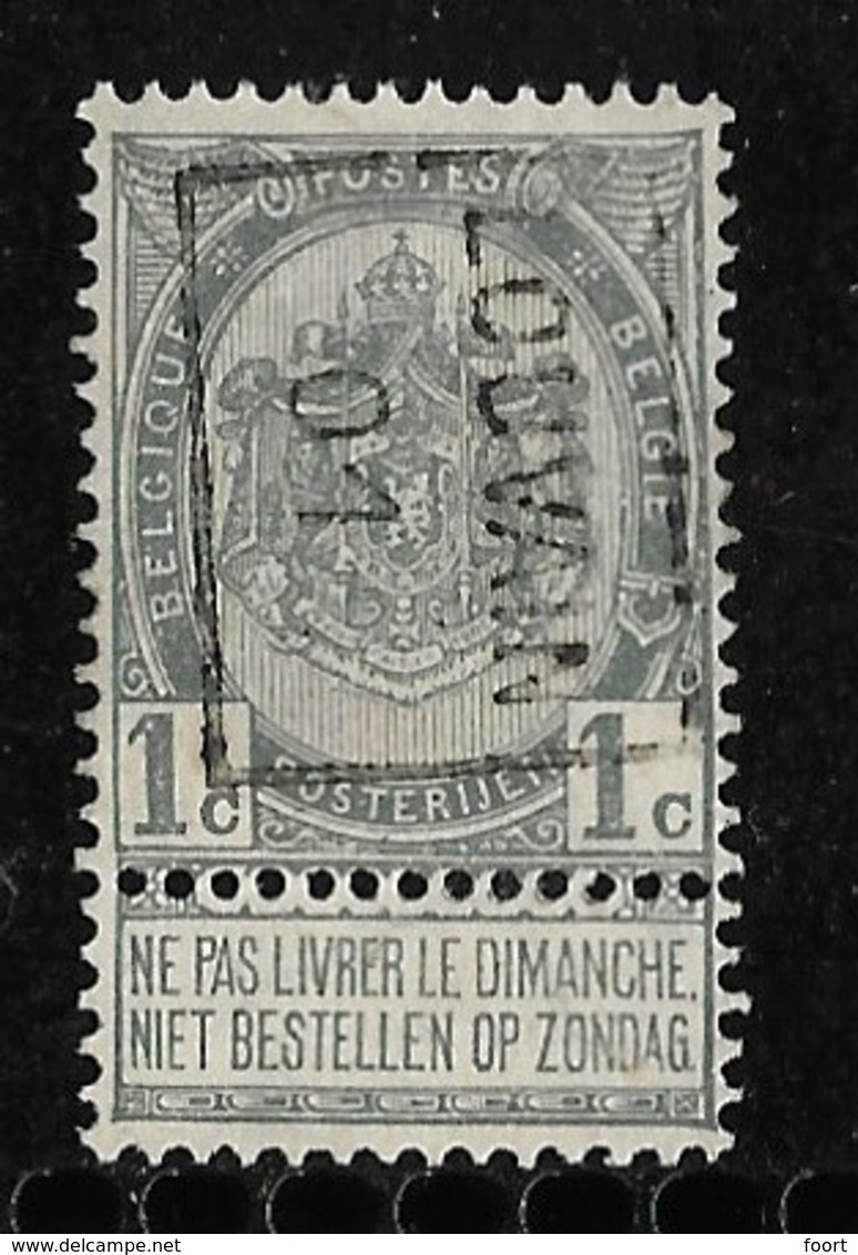 Leuven 1901  Nr. 358B - Roller Precancels 1900-09