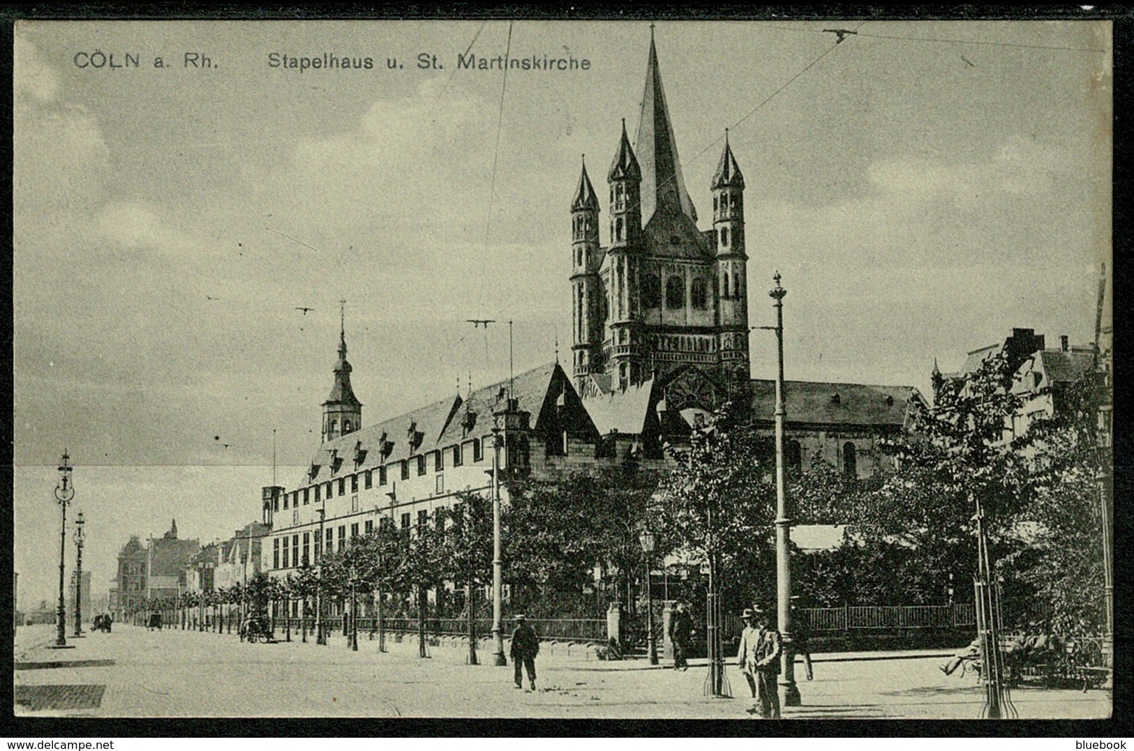 Ref 1262 - Early Postcard - Stapelhaus U. St. Martinskirche - Koln Koeln Coln Cologne Germany - Koeln