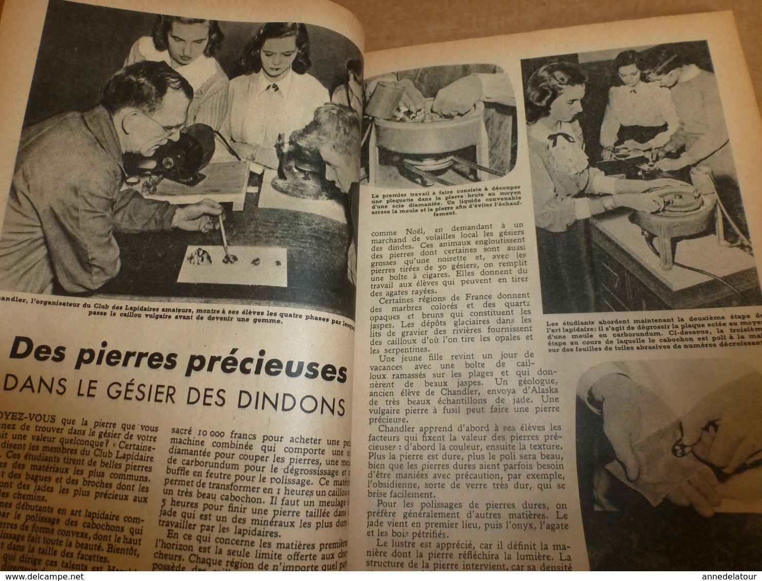 1949 MÉCANIQUE POPULAIRE:Des Pierres Précieuses Dans Les Gésiers Des Dindons;Comment Repeindre L'exterieur (maison); Etc - 1900 - 1949