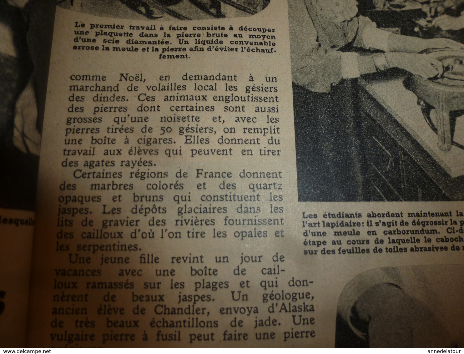 1949 MÉCANIQUE POPULAIRE:Des pierres précieuses dans les gésiers des dindons;Comment repeindre l'exterieur (maison); etc