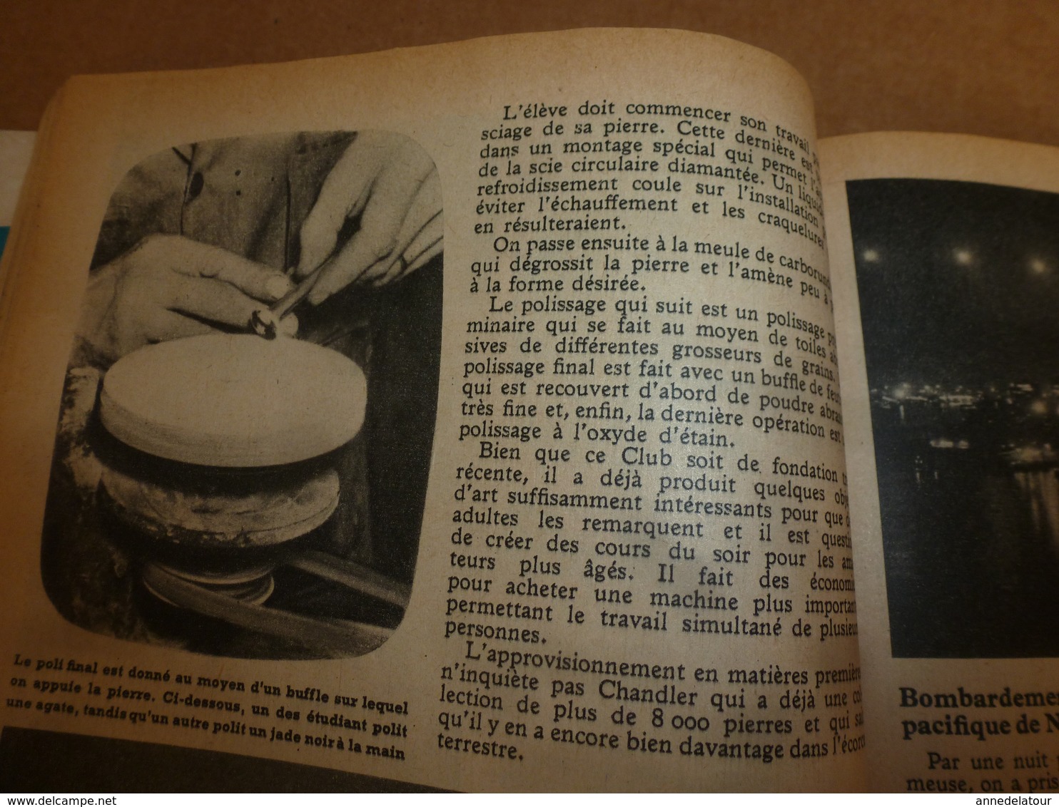 1949 MÉCANIQUE POPULAIRE:Des pierres précieuses dans les gésiers des dindons;Comment repeindre l'exterieur (maison); etc