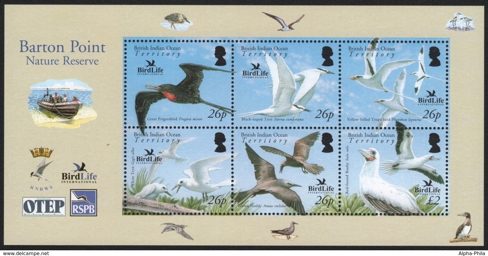 BIOT 2006 - Mi-Nr. 418-423 ** - MNH - Vögel / Birds - Britisches Territorium Im Indischen Ozean