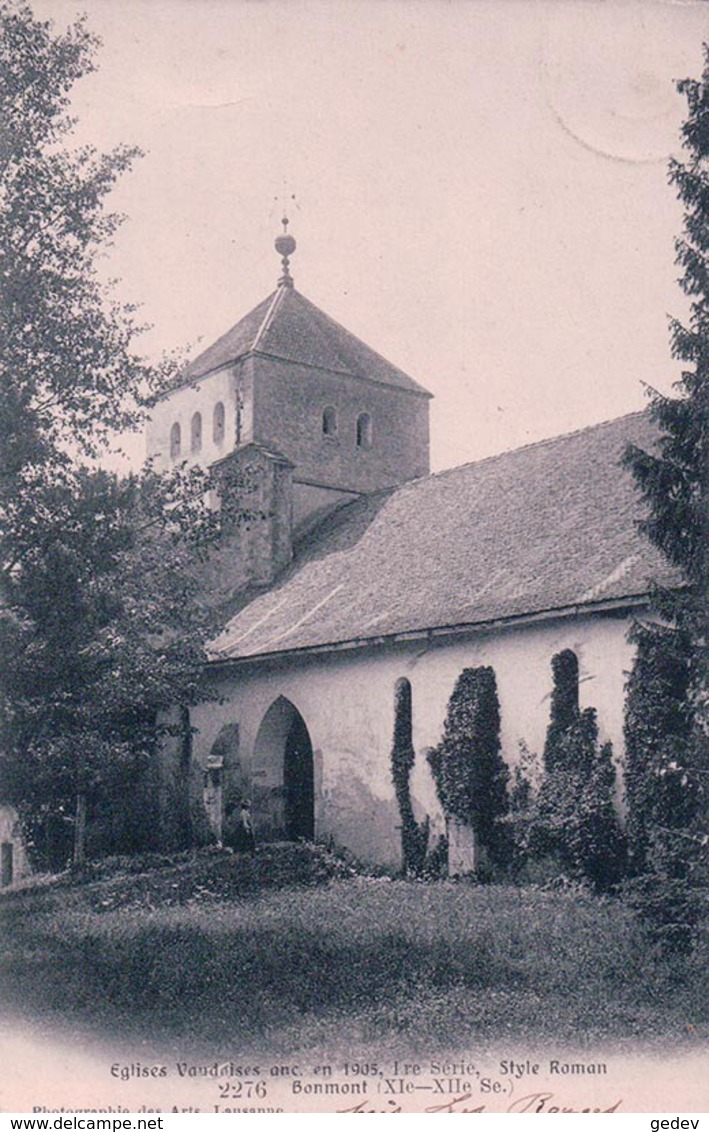 Eglises Vaudoises, Bonmont Style Roman (2276) - Autres & Non Classés