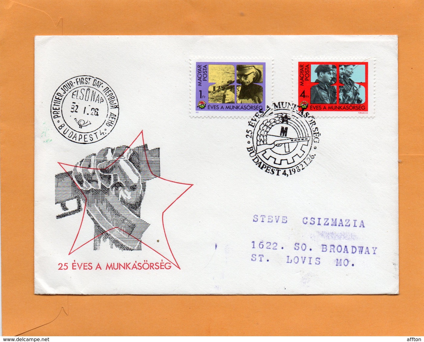 Hungary 1982 FDC Mailed - FDC