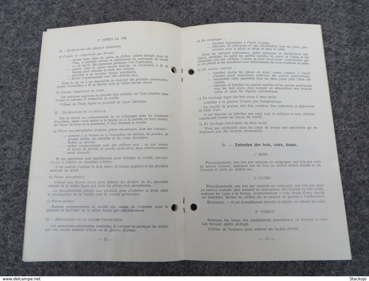 INF. 401/1 - Règlement sur l'armement de l'infanterie - 269/09