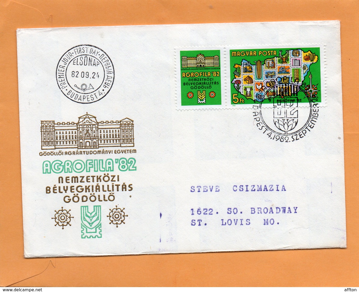 Hungary 1982 FDC Mailed - FDC