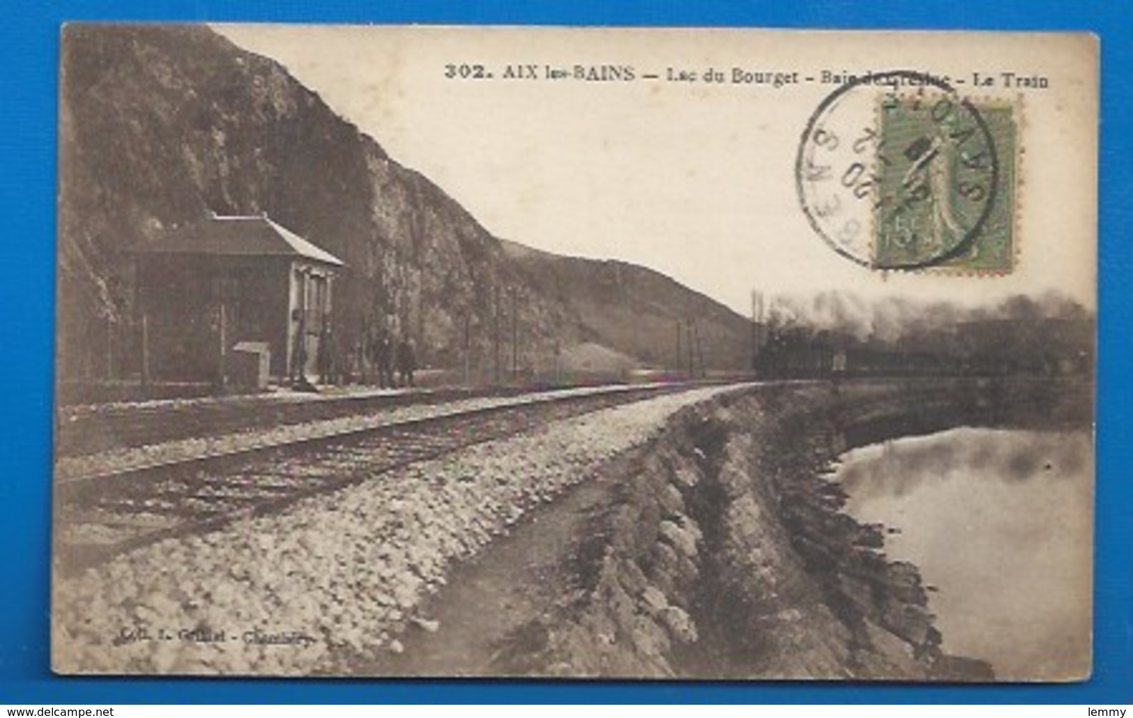 73 - AIX-LES-BAINS - PASSAGE DU TRAIN, BAIE DE GRÉSINE - 1919 - Aix Les Bains