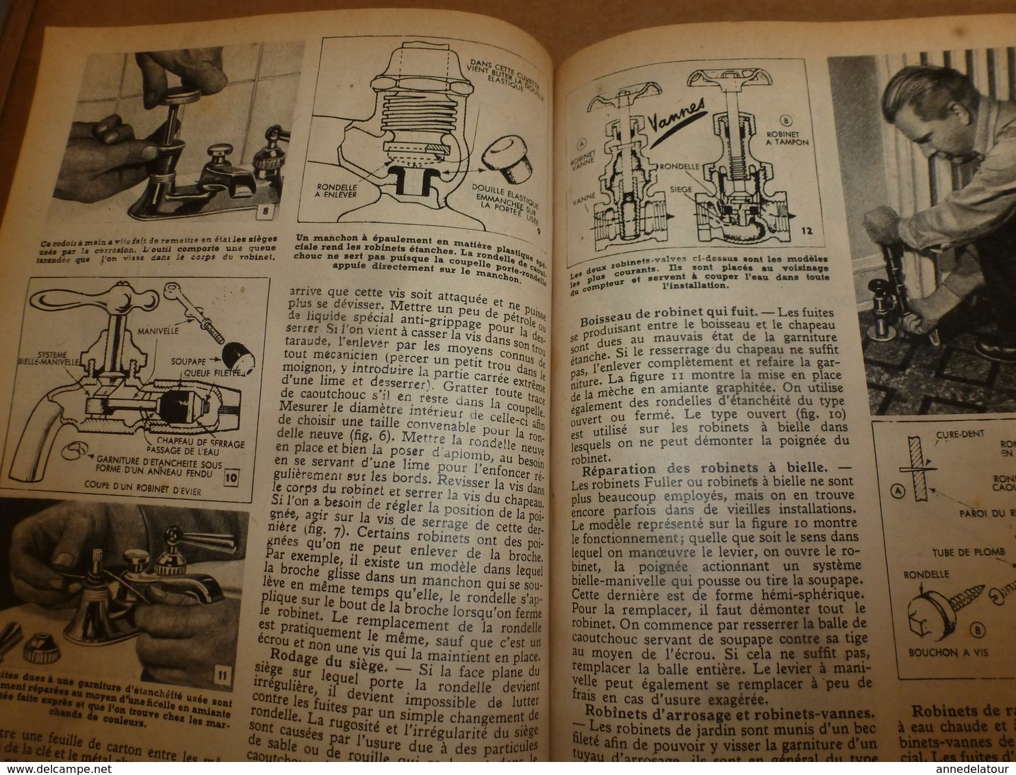 1950 MÉCANIQUE POPULAIRE:Parachutistes d'essai;Faires meubles neufs avec des vieux;Briques pour massifs et bordure;etc