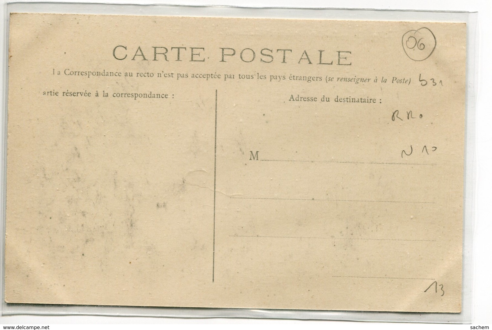 06 ANTIBES Carte Rare Paysan Attelage Ane Cariole  Le Cap Boulevard Du Littoral 1910   /ES 2014 - Otros & Sin Clasificación