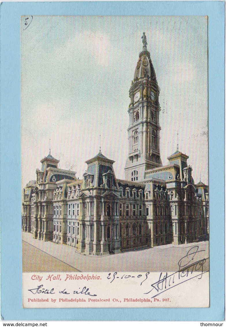 PHILADELPHIA  -  CITY  HALL -  1905  - - Philadelphia