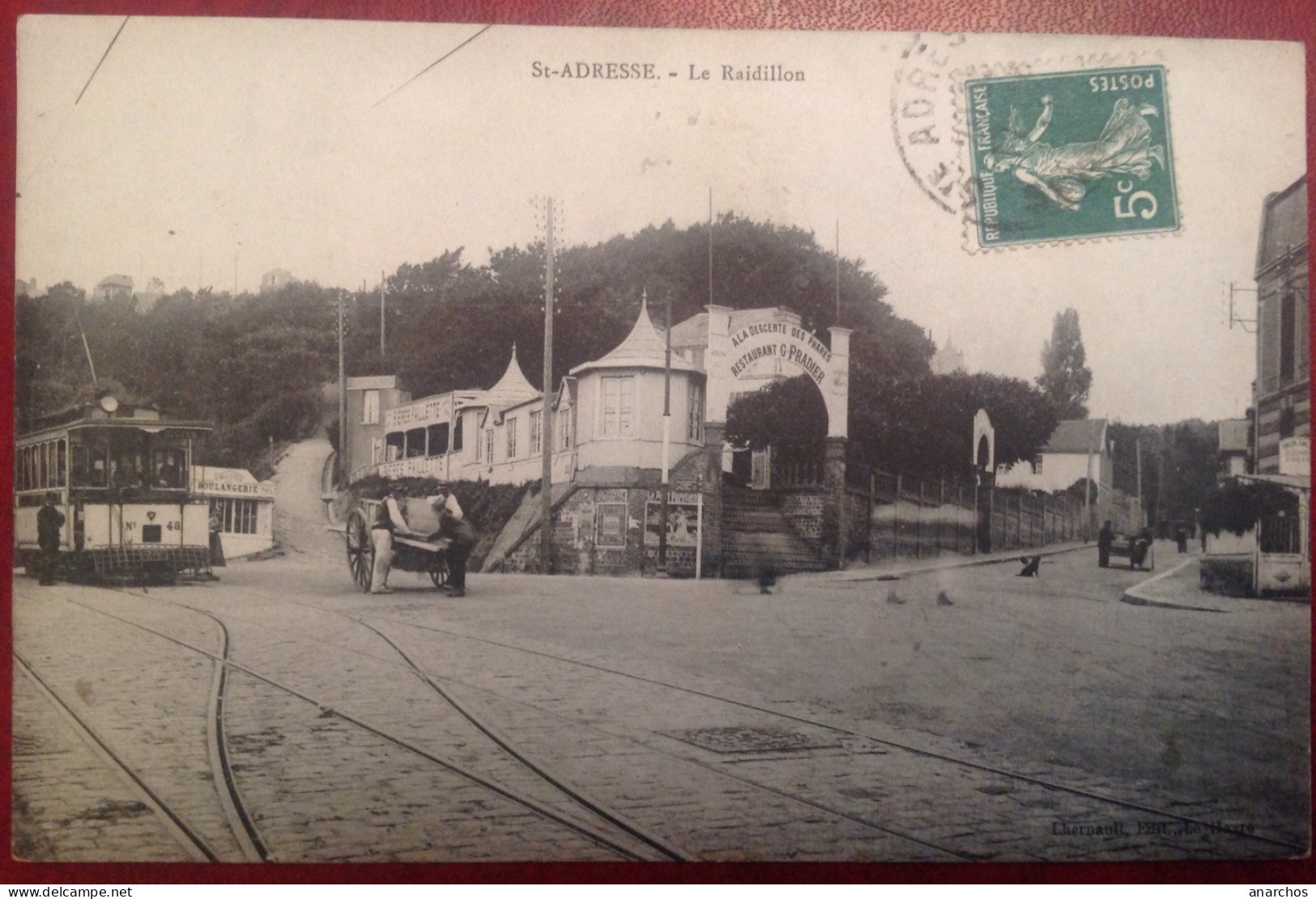 St  Adresse Le Raidillon Tramway, Restaurant Pradier - Autres & Non Classés