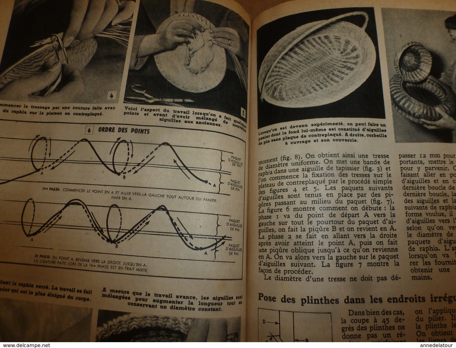 1950 MÉCANIQUE POPULAIRE: La Packard 1951; Chasse de l'or et des diamants;Vannerie en raphia et aiguilles de pin ; etc