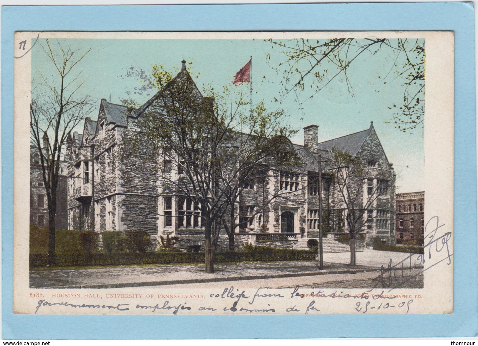 PHILADELPHIA  -  HOUSTON  HALL - UNIVERSITY  OF  PENNSYLVANIA  -  1905  - - Philadelphia