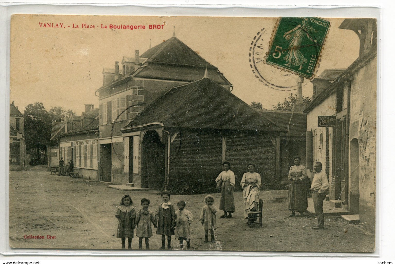 10 VANLAY Carte Rare La Boulangerie BROT Belle Anim PLace Du Village 1909 Timb    /ES 2014 - Autres & Non Classés