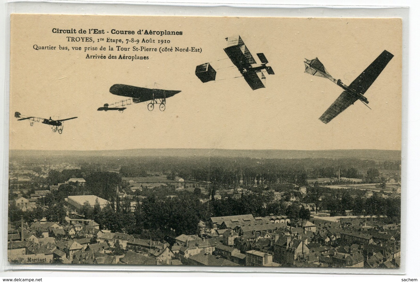 10 TROYES Aviation Aout 1910 Circuit Est Courses Aéroplanes AU DOOS  PUBLICITE Charcuterie MAILLARD Rommilly   /ES 2014 - Romilly-sur-Seine