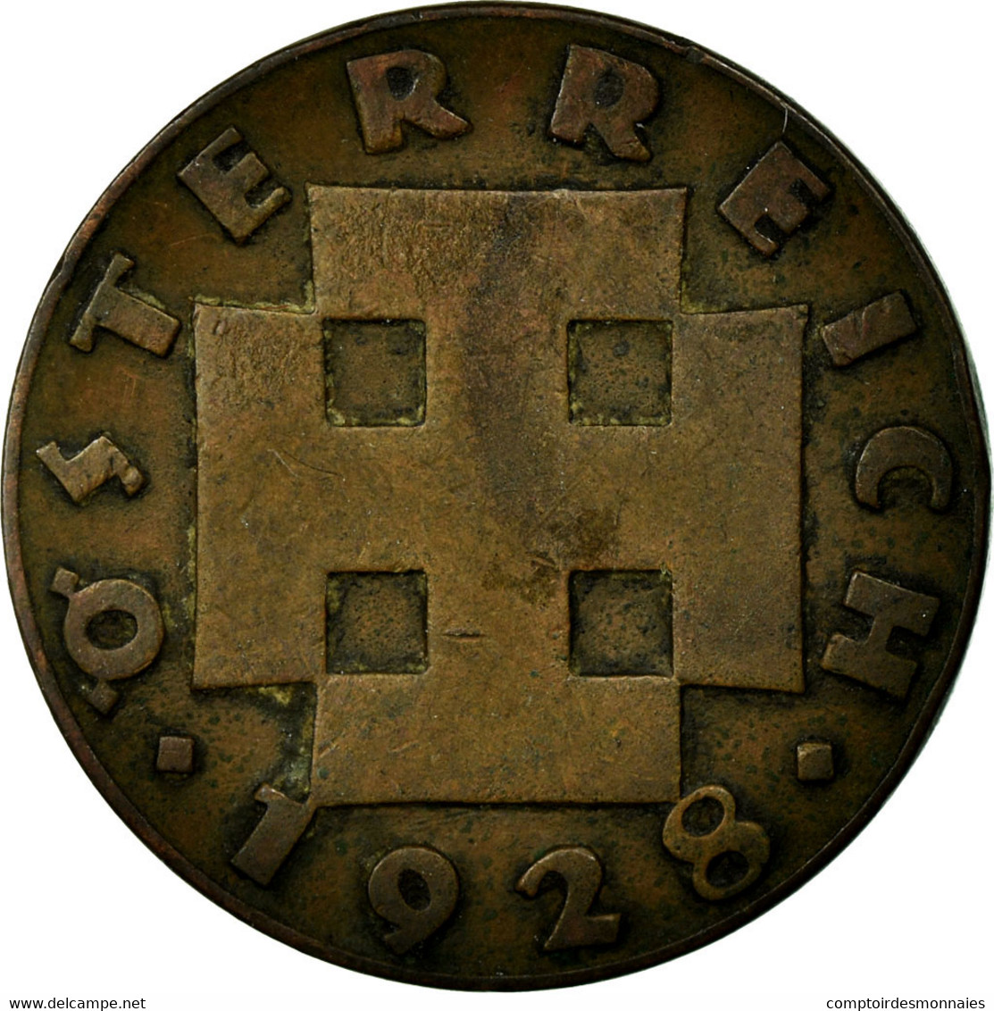 Monnaie, Autriche, 2 Groschen, 1928, TB+, Bronze, KM:2837 - Autriche