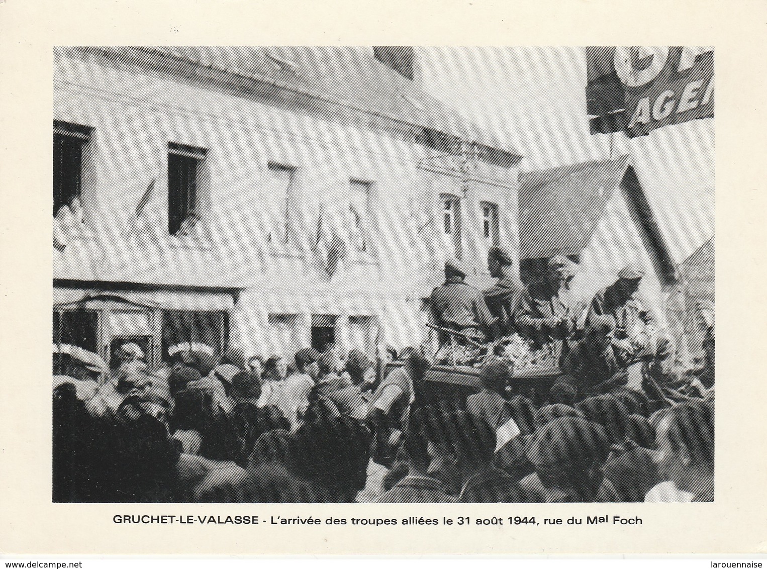 76 - GRUCHET LE VALASSE - L' Arrivée Des Troupes Alliées Le 31 Août 1944, Rue Du Mal Foch - Autres & Non Classés