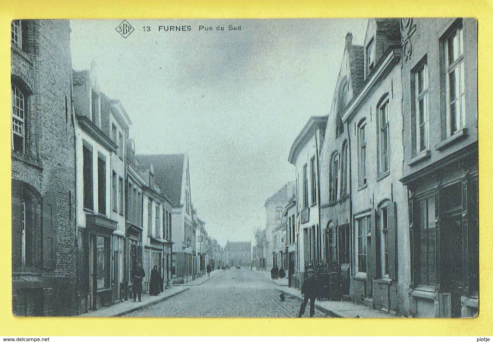 * Veurne - Furnes (West Vlaanderen) * (SBP, Nr 13) Rue Du Sud, Zuidstraat, Animée, Zeldzaam, Prachtkaart, TOP, Unique - Veurne