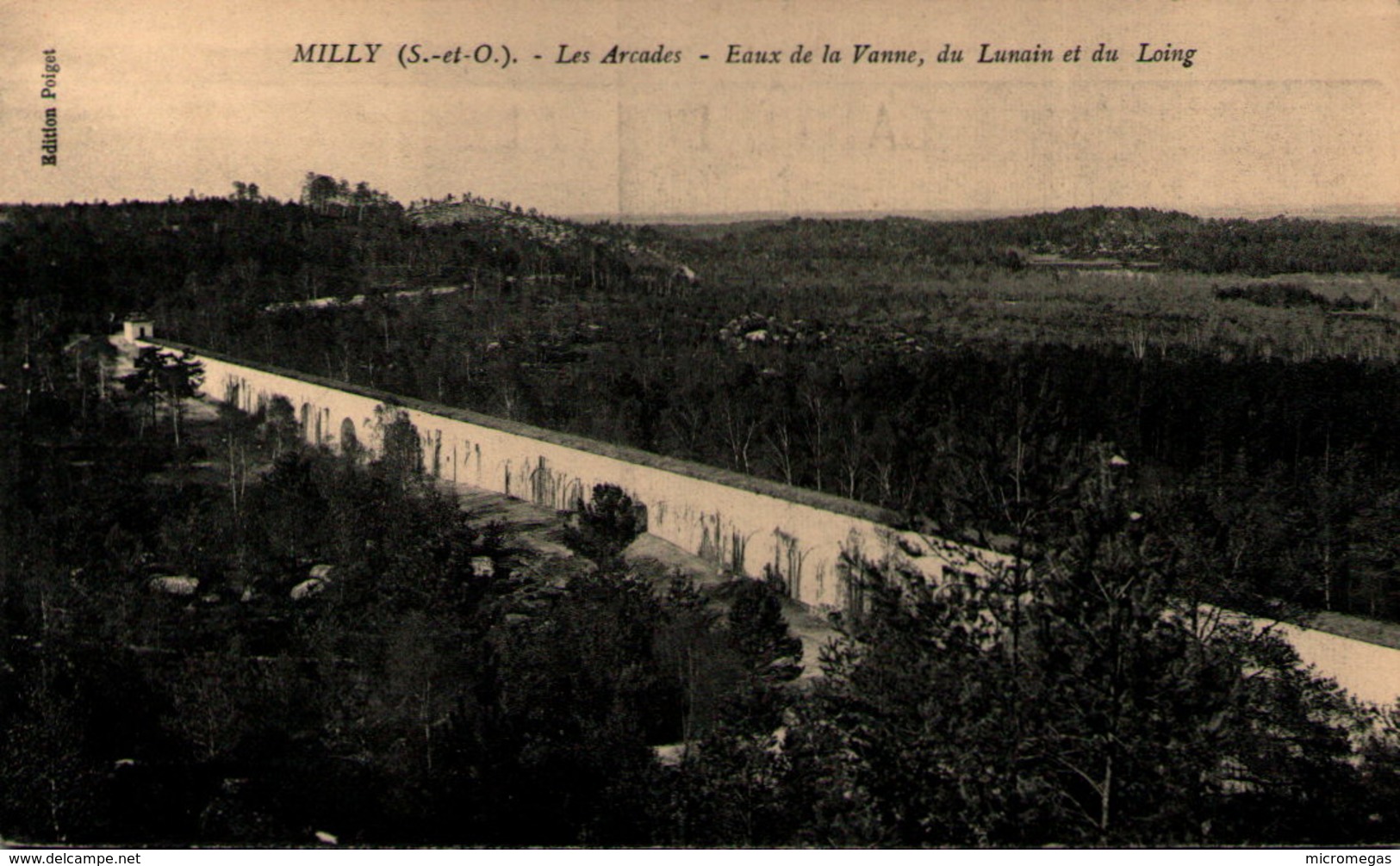 91 - MILLY - Les Arcades - Eaux De La Vanne, Du Lunain Et Du Loing - Milly La Foret