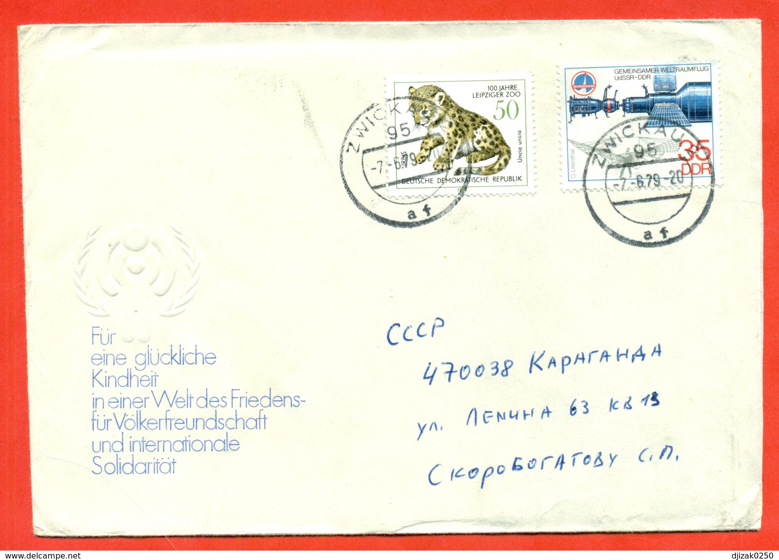 GDR 1979. Irbis. The Envelope Is Really Past Mail. - Big Cats (cats Of Prey)