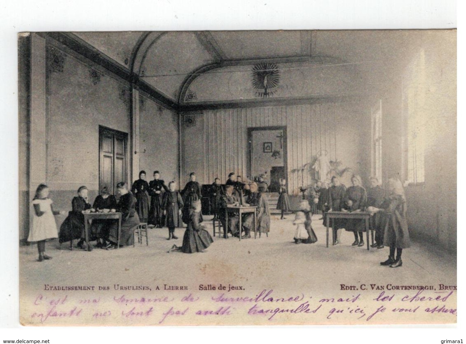 Lier: ETABLISSEMENT DES URSULINES, A LIERRE. Salle De Jeux 1906  Edit.C.Van Cortenbergh Bruxelles - Lier