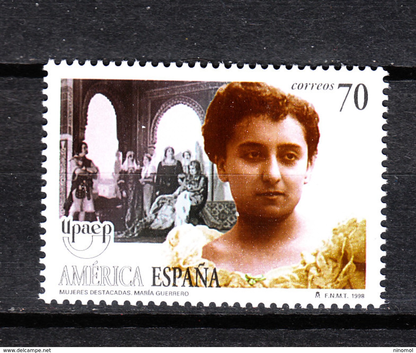 Spagna   - 1998.  Maria Guerrero. Grande Attrice Teatrale Spagnola. Spanish Theatrical Actress. MNH - Teatro