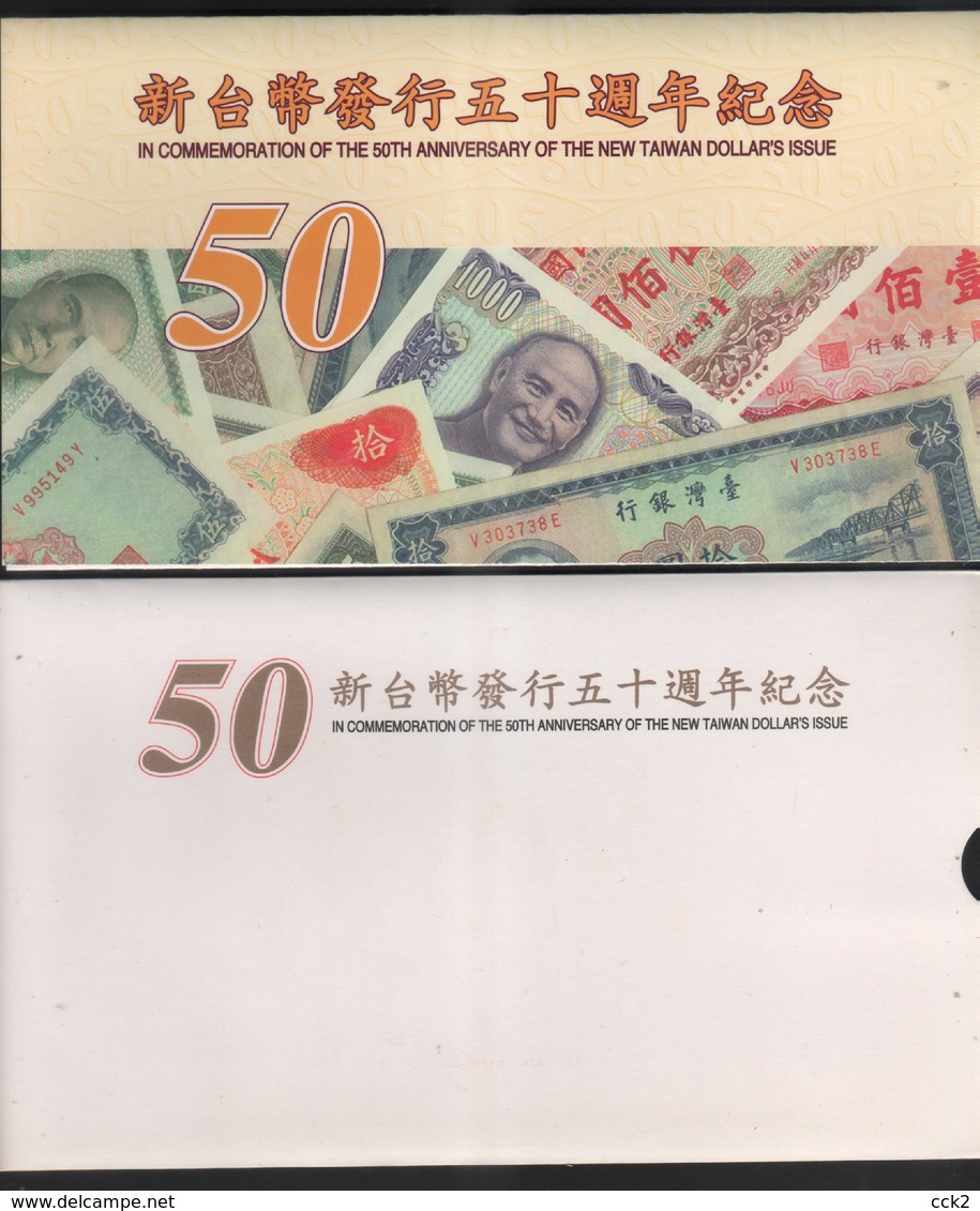 Taiwan 50 Yuan 1999 Plastic-polymer **UNC** With Cover - Taiwan